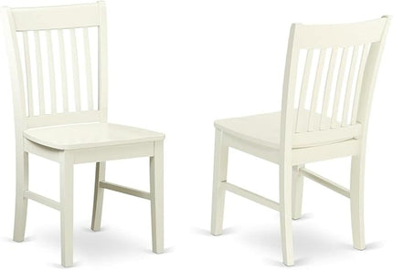 East West Furniture Dublin 5 Piece Set Includes a Round Dining Room Table with Dropleaf and 4 Kitchen Chairs, 42x42 Inch, DLNO5-LWH-W - LeafyLoom