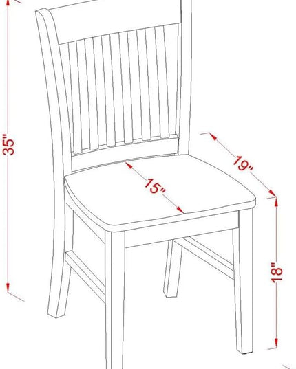 East West Furniture Antique 5 Piece Dinette Set for 4 Includes a Round Kitchen Table with Pedestal and 4 Dining Room Chairs, 36x36 Inch, Linen White - LeafyLoom