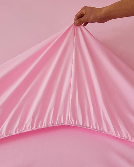 Rainbow Twin Size Comforter Set for Girls 6 Pieces Sparkle Tie Dye Pink Girls Bedding Comforter Sets Galaxy Kids Bed Comforter Sets Gradient Glitter Soft Bed in A Bag with Sheets - LeafyLoom