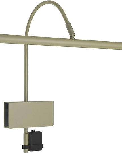 Cocoweb 19" LED Grand Piano Light in Antique Brass with Dimmer Clip - LeafyLoom