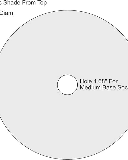 LIGHTACCENTS Alabaster White Glass Lamp Shade Replacement for Floor Lamp - Lamp Shade for Floor Lamps with Medium Base E26 Socket- Floor Lamp Shade - Floor Lamp Replacement Glass (White Marble) - LeafyLoom