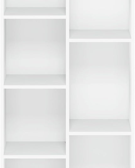 Furinno Luder Bookcase / Book / Storage , 7-Cube, White - LeafyLoom