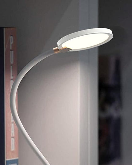 7W Flexible Gooseneck LED Desk lamp Touch 3 Steps Dimmable LED Clip on Light Reading lamp Warm White 3000K 3 Brightness Book Lights Eye Caring Clamp lamp - LeafyLoom