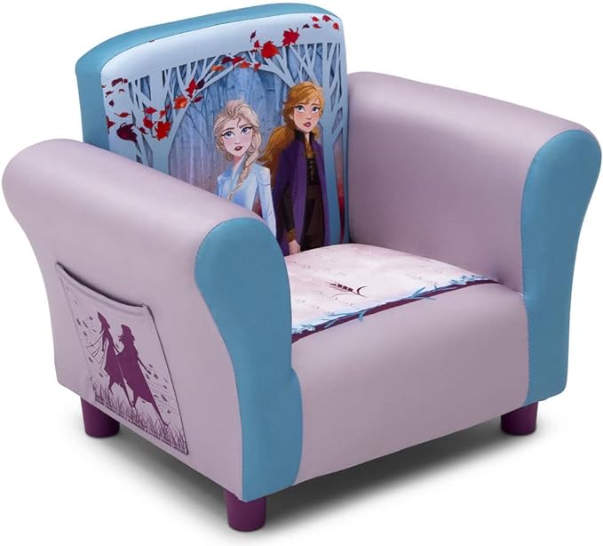 Delta Children Kids Character Upholstered Chair, Disney Frozen II - LeafyLoom