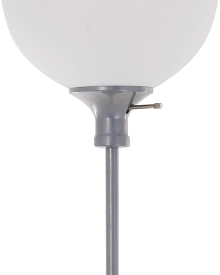 Catalina Lighting 20641-000 Traditional 3-Way Metal Torchiere Floor Standing Lamp, Living Room Light,LED Bulb NOT Included, Silver - LeafyLoom