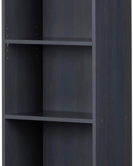 South Shore Axess 5-Shelf Narrow Bookcase, Blueberry - LeafyLoom