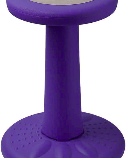 Studico ActiveChairs Kids Wobble Chair, Flexible Elementary Classroom Seating, Improves Focus, Posture and Helps ADHD/ADD, Sensory Desk Chairs, Pre-Teen 17.75" Active Fidget Chairs, Ages 7-12, Purple - LeafyLoom
