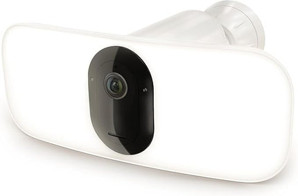 Arlo Pro 3 LED Floodlight Security Camera 2K HDR 2000-3000 Lumens | Wire-Free | Protect Driveways & Alleyways | Connects to Wi-Fi | Color Night Vision, Motion Sensor, 2-Way Audio, Rechargeable (White) Arlo