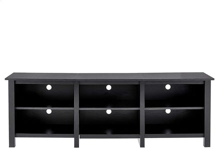 ROCKPOINT Classic TV Stand Storage Media Console Entertainment Center for TV's from 70 Inches to 85 Inches,Espresso(69.1Inchese) - LeafyLoom