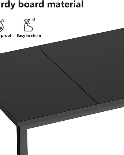 sogesfurniture 71 inches Office Desk Computer Desk Gaming Desk Computer Table Sturdy Writing Workstation for Home Office, Black - LeafyLoom
