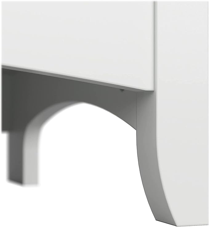 Bush Furniture BSH24463038 Salinas 5-Shelf 63-Inch H Bookcase, Pure White - LeafyLoom