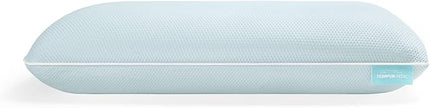 TEMPUR-ProForm + Cooling ProLo Pillow, Memory Foam, Queen, 5-Year Limited Warranty,Blue - LeafyLoom