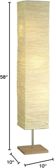 Adesso Home 8022-12 Transitional Three Light Floor Lamp from Dune Collection in Pwt, Nckl, B/S, Slvr. Finish, Beige - LeafyLoom