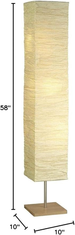 Adesso Home 8022-12 Transitional Three Light Floor Lamp from Dune Collection in Pwt, Nckl, B/S, Slvr. Finish, Beige - LeafyLoom
