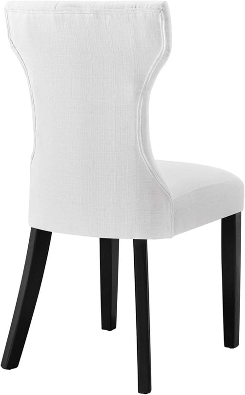 Modway Silhouette Chair, White 24.5 x 18 x 36 - LeafyLoom