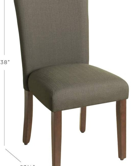 HomePop Parsons Classic Upholstered Accent Dining Chair, Single Pack, Brown - LeafyLoom