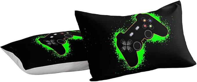 Gaming Comforter for Boys Teen,Game Contoller Bedding Set for Boys Kids,Down Alternative Comforter for All Season,Gamer Home Decor for Boys Comforter Set (Comforter-game38, Twin) - LeafyLoom