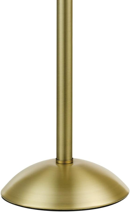 Globe Electric 12976 Haydel 21" 2-Light Table Lamp, Matte Brass, Double On/Off Pull Chain - LeafyLoom