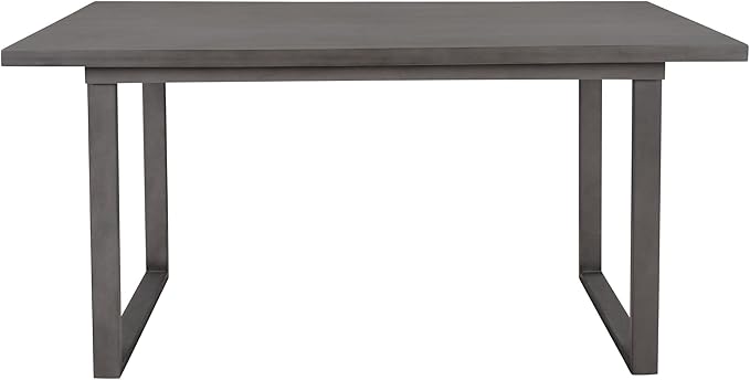 Farmhouse 6-Piece Dining Room Sets, includes 1 Table, 4 Upholstered Side Chairs and 1 Bench, Gray, 60" L x 35.8" W x 30.3" H - LeafyLoom