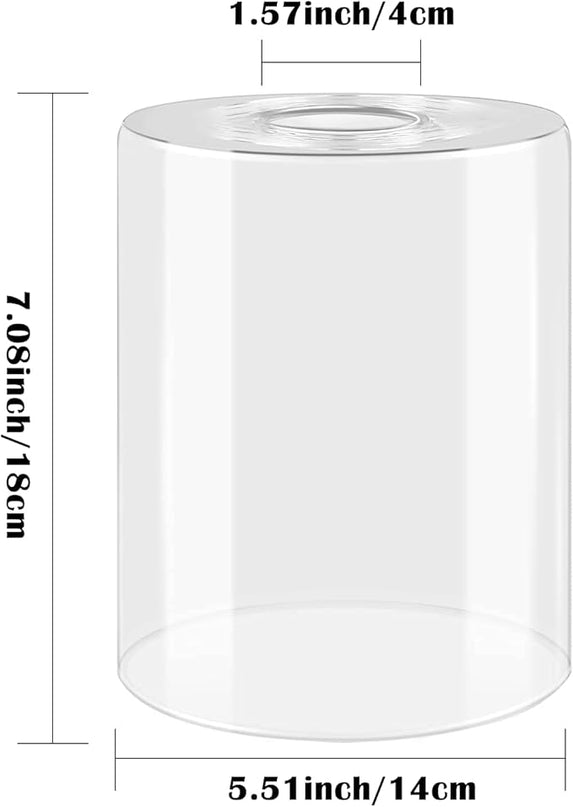 Qimh HD Glass Lamp Shade for Floor Lamp Table Lamp - LeafyLoom