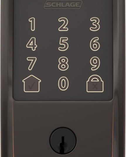 SCHLAGE BE489WB CEN 716 Encode Deadbolt Smart Lock | WiFi Touchscreen Keypad, Aged Bronze SchlageLockCompany