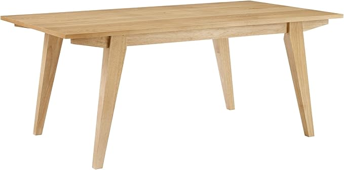 Walker Edison Sibu Japandi Minimalist Coffee Table, 43 Inch, English Oak - LeafyLoom