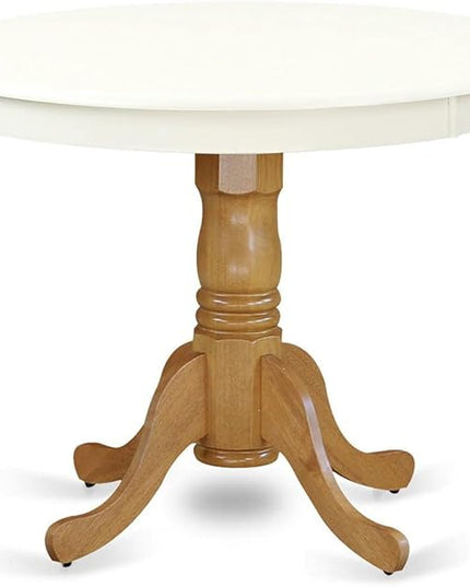 East West Furniture Kitchen Table, 36x36 Inch, ANT-LOK-TP - LeafyLoom