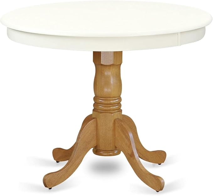 East West Furniture Kitchen Table, 36x36 Inch, ANT-LOK-TP - LeafyLoom
