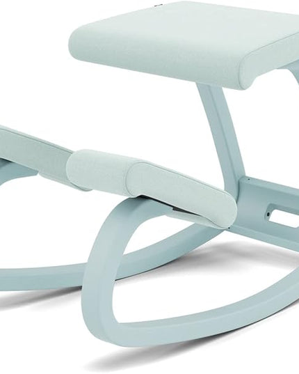 Varier Variable Monochrome, Original Kneeling Chair, Ergonomic Office Chair, 10-year Warranty, Designed by Peter Opsvik, Glacier - LeafyLoom
