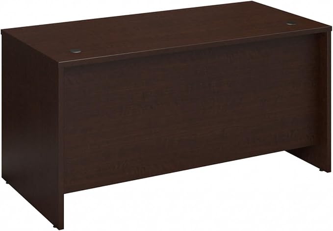 Bush Business Furniture Series C 60W Office Desk in Mocha Cherry, Large Computer Table for Home and Professional Workplace - LeafyLoom