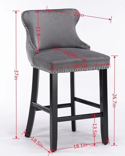 NicBex Haerin-SD-00377-LWJ Dining Chairs, 22"x19"x37", Blue - LeafyLoom