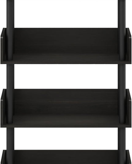 Furinno Turn-N-Tube 4-Tier Toolless Freestanding Multipurposes Display Rack, Espresso - LeafyLoom