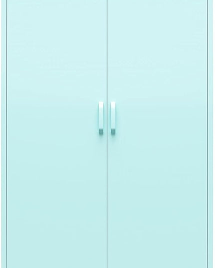 Novogratz Cache Tall 2 Door Metal Locker Cabinet, Mint - LeafyLoom