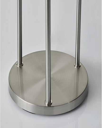 Adesso 4305-22 Trio Floor Lamp, 68.00 x 14.00 x 11.70 inches, Brushed Steel - LeafyLoom