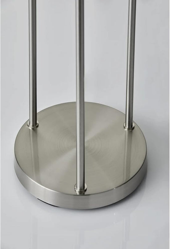 Adesso 4305-22 Trio Floor Lamp, 68.00 x 14.00 x 11.70 inches, Brushed Steel - LeafyLoom