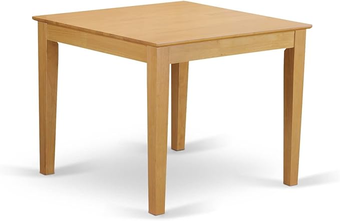 East West Furniture Oxford 5 Piece Modern Set Includes a Square Wooden Table and 4 Kitchen Dining Chairs, 36x36 Inch, Oak - LeafyLoom