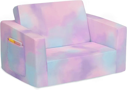 Cozee Flip-Out Chair - 2-in-1 Convertible Chair to Lounger for Kids - LeafyLoom