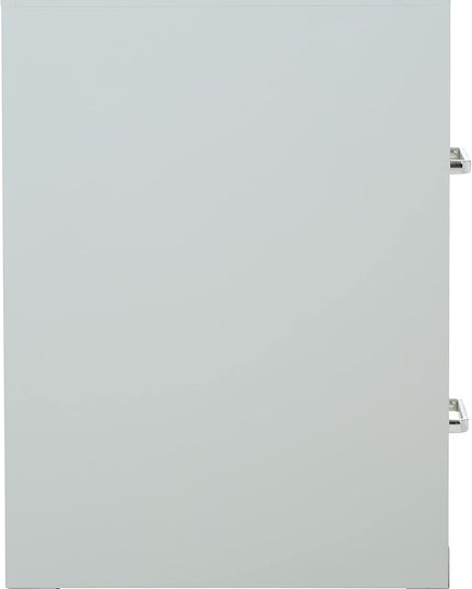 OSP Home Furnishings 2 Drawer Mobile Locking Metal File Cabinet, Grey - LeafyLoom
