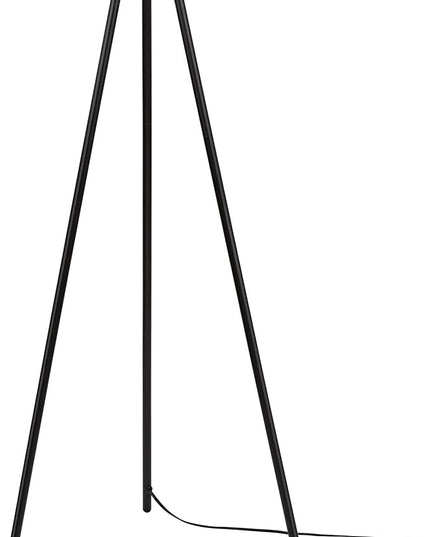 Catalina Lighting 19973-000 Mid-Century Modern Tripod Floor Lamp, Standing Lamp, Living Room Floor Light, LED Bulb NOT Included, 61.25", Black - LeafyLoom
