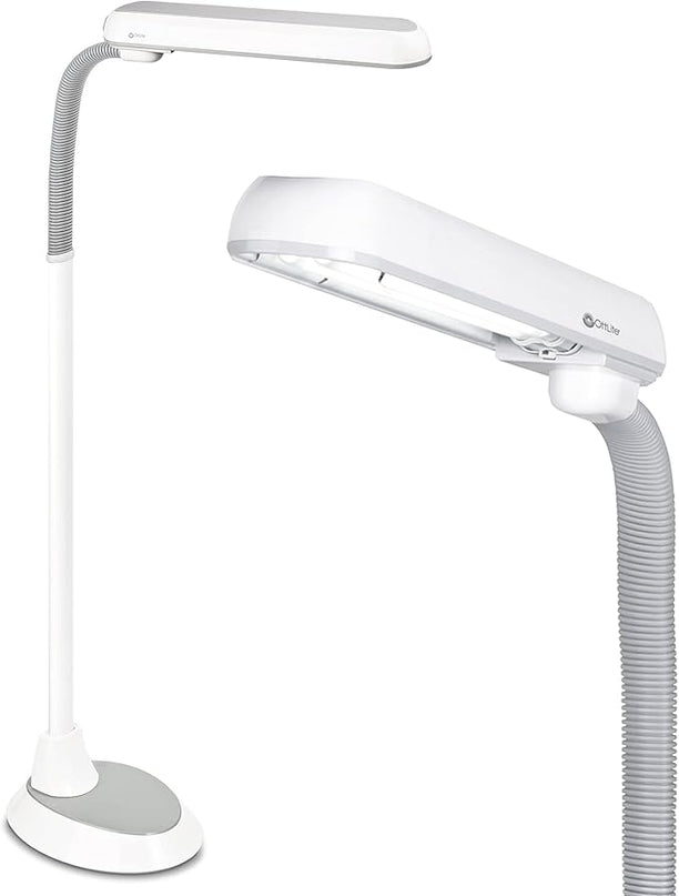 OttLite 24 Watt Floor Lamp with Flexible Neck - LeafyLoom