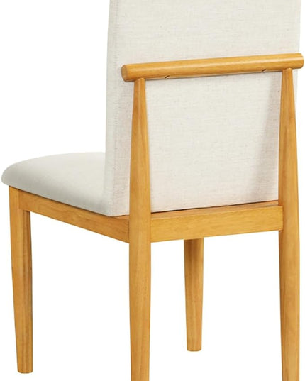 HomePop Classic Parsons Dining Chairs, Pack of 2, Cream White Textured Woven (Set of 2) - LeafyLoom