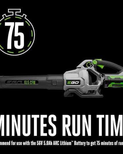 EGO Power+ LB6150 615 CFM Variable-Speed 56-Volt Lithium-ion Cordless Leaf Blower - Battery and Charger Not Included, black - LeafyLoom