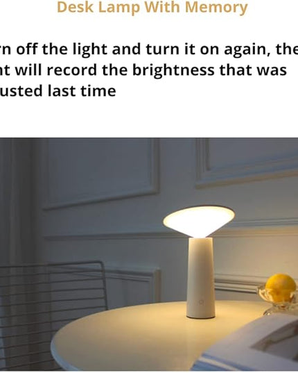Vortex LS-8925 MINI I LAMP Creative Nordic Style USB Charging Learning Touch Switch Eye Protection Student Dormitory Rechargeable Dimmable Night Light I LED Desk Lamp - LeafyLoom