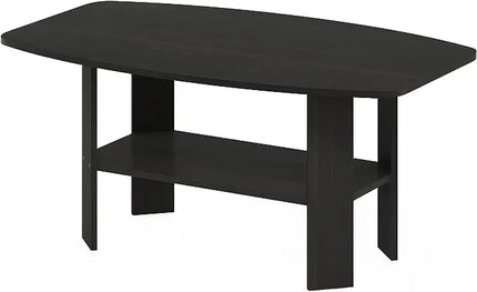Furinno Simple Design Coffee Table, Espresso - LeafyLoom