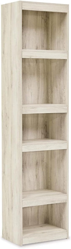 Signature Design by Ashley Bellaby Farmhouse Pier with 3 Adjustable Shelves, Whitewash - LeafyLoom