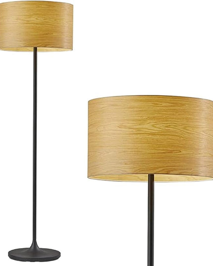 Adesso 6237-12 Oslo Floor Lamp, Matte Black - LeafyLoom