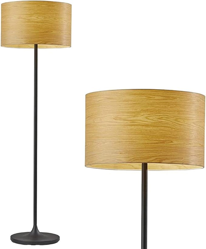 Adesso 6237-12 Oslo Floor Lamp, Matte Black - LeafyLoom