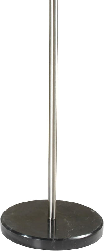 NicBex Floor Lamp,Modern Home Decor Adjustable Arm Floor Lamp with Black Fabric Drum Shade,Standing Lamp Tall Lamp,Floor Lamps for Living Room,Bedroom and Office,Reading Light,Easy Assembly,Black - LeafyLoom