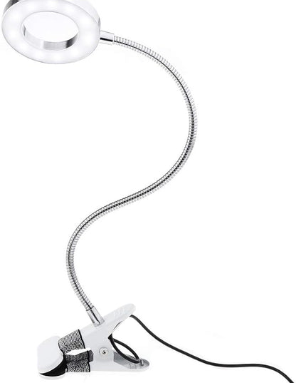 JimKing Ring Light, Tattoo Light Desk Lamp, LED Book Light with Clip, USB Bed Lamp for Live Show, Reading, Tattoo, Make Up, Manicure - LeafyLoom