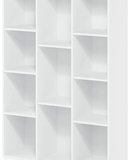 Furinno Luder Bookcase / Book / Storage , 11-Cube, White - LeafyLoom